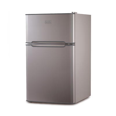 Hisense 4.4-cu ft Counter-depth Freestanding Mini Fridge Freezer  Compartment (Black Stainless Steel) ENERGY STAR in the Mini Fridges  department at