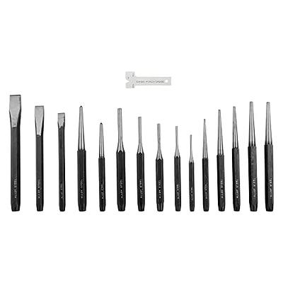 OEMTOOLS 25515 16 Piece Punch and Chisel Set, Punch Set, Pin Punch