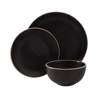 Matte Black Dinnerware Set 