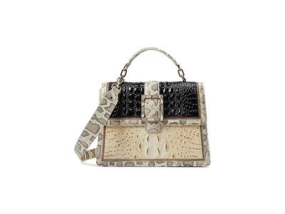 BRAHMIN Rockville Collection Veronica Ivory Iguana Envelope Wallet