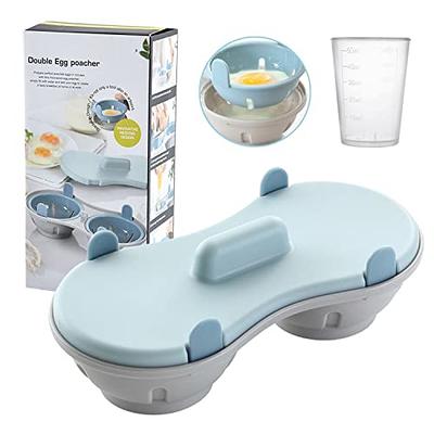 Silicone Egg Poacher Microwave Easy Poached Egg Maker Double Cups Kichen  Tools