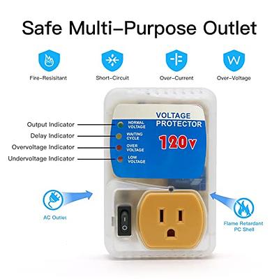 BSEED Surge Protector, Surge Protector Outlet for Home Appliances, Power  Surge Protector Suit for Refrigerator, TV, Computer and Freezer, Adjustable