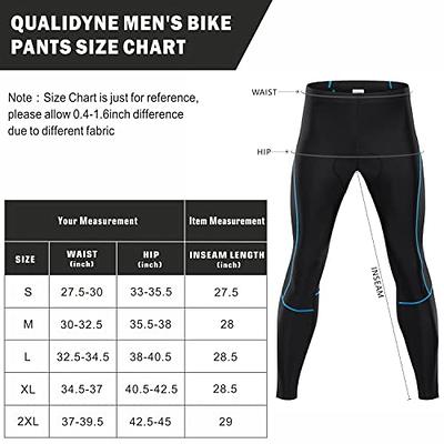  Men's Padded Cycling Tights, Bike Pants for Bicycle