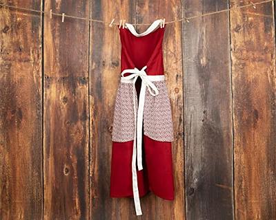  HOJADA Mini Apron Clothing for Doll Christmas Elf Doll