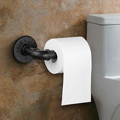 Industrial Pipe Kitchen Paper Towel Holder,Elibbren Heavy Duty DIY  Industrial Rustic Wall Mount Paper Towel Ract for Kitchen Bathroom, 1 Pack