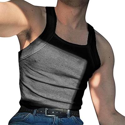 Men's Sleeveless Henley Tank Tops Summer Casual Cotton Regular Fit Button  Up T-Shirt Fitness Workout Yoga Beach Muscle Vest