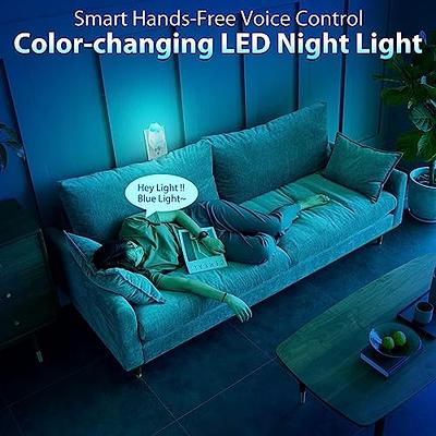 2 Pack Cat Plug In Dusk-To-Dawn Sensor Night Light Color-Changing Kids  Night Light 10-Color RGB LED Night Light For Bathroom