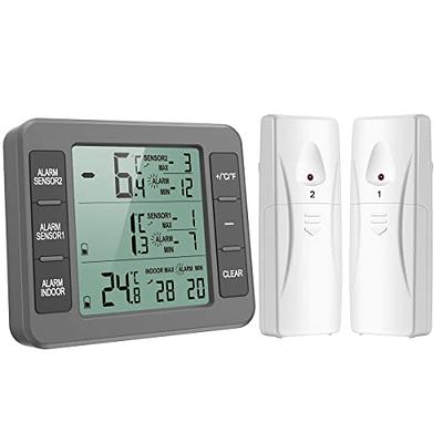 Indoor Outdoor Thermometer, Wireless Temperature Monitor, Digital Lcd  Thermometer With Remote Sensor, Outdoor Arrow Trends (c/f), Min/max Value,  Table