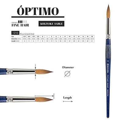 Optimo Kolinsky Sable Oil Brushes