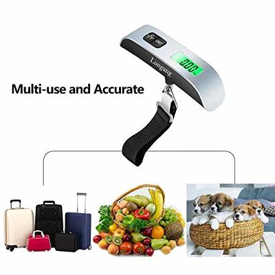 travel inspira Luggage Scale, Portable Digital Hanging Baggage Scale for  Travel, Suitcase Weight Scale with Rubber Paint, 110 Pounds, Battery  Included