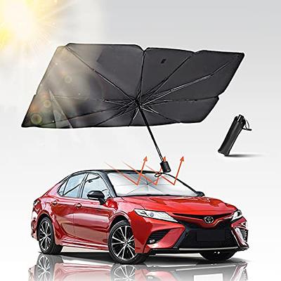 SPRFUFLY Car Windshield Sun Shade Umbrella, UV Reflecting Foldable Front Car  Sunshade Umbrella, Easy to Use/Store Car Umbrella Protect Vehicle from UV  Rays Sun and Heat, Fit Most Vehicle(57'' x 31'') 