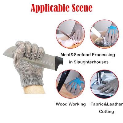 Highest Level Cut Resistant Gloves Food Grade,Chainmail Gloves for Cutting  Meat&Food,Spring Wristband,Stainless Steel Gloves Metal Mesh Glove,Safety  Work Cut Proof Glove for Chef/ Butcher Gloves(S) - Yahoo Shopping