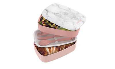 Bentgo Glass Snack 2-Compartment Bento-Style Glass Food Storage