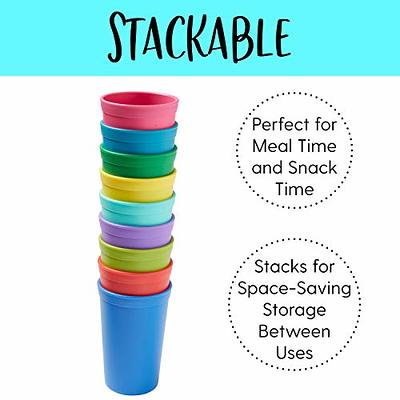 The First Years Children Kids Stackable Plastic Drinking Cups -7 oz- Set of  3