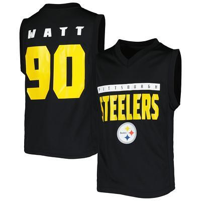 Men's Fanatics Branded T.J. Watt Black Pittsburgh Steelers Player Icon Name  & Number Pullover Hoodie