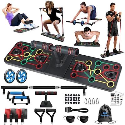 Pilates Bar Kit with Resistance Bands, Home Gym Equipment for Beginners,  Workout Equipment for Home Workout Women & Men, Push Up Bar, Ab Roller -  Yahoo Shopping