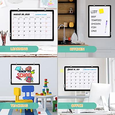 Xpener Dry Erase Weekly Calendar Whiteboard for Wall, 16 x 12 Magnetic  White Board Dry Erase Calendar Memo to Do List Board, Hanging Double-Sided  Planner Board for Home, School, Office, Kitchen 