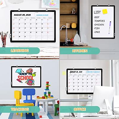 Small Monthly Calendar Dry Erase Whiteboard for Wall, 16in x 12in