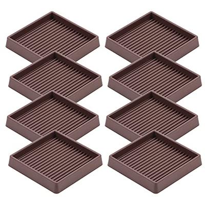 CasterMaster Non Slip Furniture Pads - 5x5 Square Rubber Anti Skid Caster  Cups Leg Coasters - Couch, Chair, Feet, and Bed Stoppers with Anti -  Sliding Floor Grip (Set of 4) Brown - Yahoo Shopping