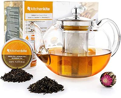 Tea Infuser | Tea Strainer | Teavana Tea Infuser | Radiance Glass Tea Pot with Infuser | Perfect Gift | Vahdam