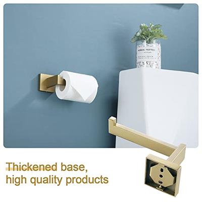 Kitsure Toilet Paper Holder Wall Mount - Sturdy Round Matte Black Toilet  Paper Holder for Mega Roll, Premium 304 Stainless Steel Toilet Paper Roll