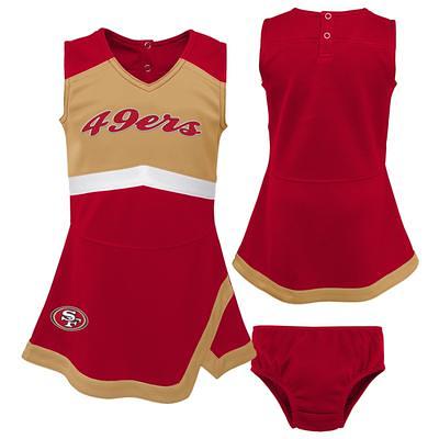 Girls Infant Royal Los Angeles Rams Cheer Captain Jumper Dress