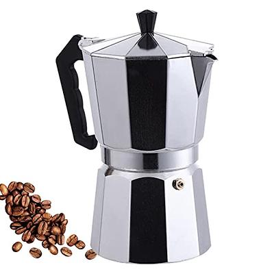 Stovetop Espresso Maker, Stainless Steel Single Spout Moka Pot, Italian  Style DIY Large Capacity Light Weight Portable Coffee Maker, for Outdoor