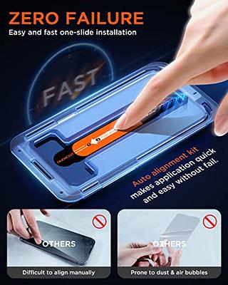 ESR Tempered-Glass Screen Protector for iPhone 12 Pro Max [3-Pack] [Easy  Installation Frame] [Case-Friendly] Premium Tempered Glass Screen Protector