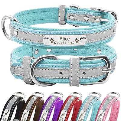 Personalized Leather Dog Collar Engraved Dog Collar Custom 