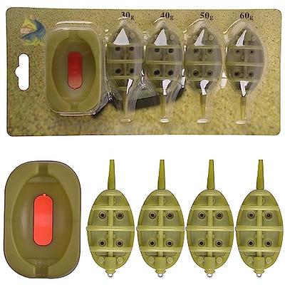 Inline Method Feeder Set 4 Carp Fishing Feeder with 1 Quick