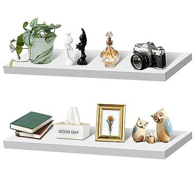 CRUGLA Floating Shelves Wall Mounted Set of 3, Hanging Storage