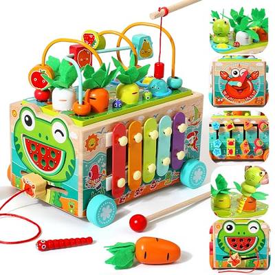 Baby Products Online - BelleStyle Wooden Activity Cube Baby Toys, 6 Year Old  Montessori Toys, Tree Sorter Harvest Carrot Xylophone Sensory Toys Birthday  Gift for 1 2 3 Year Old - Kideno