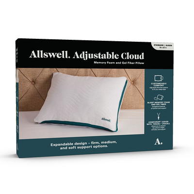 Allswell Cooling Gel Memory Foam Pillow, Queen Size 