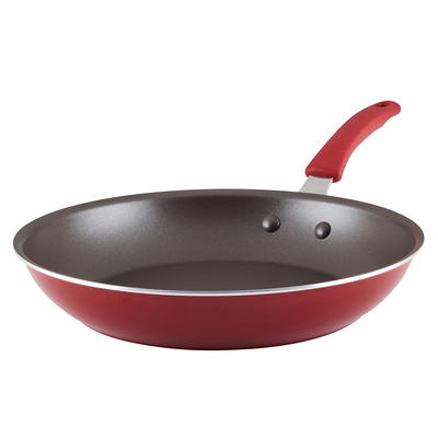 Rachael Ray Cook + Create 3 qt. Aluminum Nonstick Saute Pan with Lid in Gray