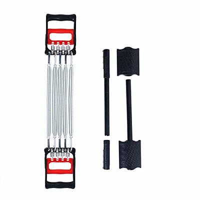 Chest Expander, Adjustable Chest Arm Expander Resistance Exercise System  Bands with 5 Spring 1 PCS 