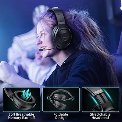 PS4 Gaming Headset with Mic for Xbox One, PS5, PC, Mobile Phone and  Notebook, Controllable Volume Gaming Headphones with Soft Earmuffs for Kid