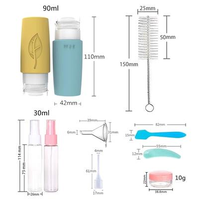 selizo 10 Leakproof Silicone Travel Bottles Squeeze Bottle