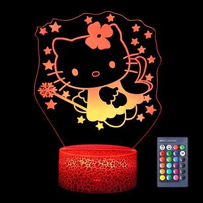 One Fire Cute Bunny Night Light for Girls, Remote 16 Colors Cool Stuff for  Your Room, Dimmable Anime Lamp Anime Stuff for Teen Girls,Tap for Fun Gifts