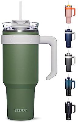 CIVAGO Travel Coffee Mug with Handle, 20 oz Insulated Tumbler with Lid and  Straw, Stainless Steel Double Wall Vacuum Coffee tumbler, Thermal Coffee Cup,  Army Green - Yahoo Shopping