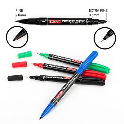 Twin Tip Permanent Marker Pen Fine Point