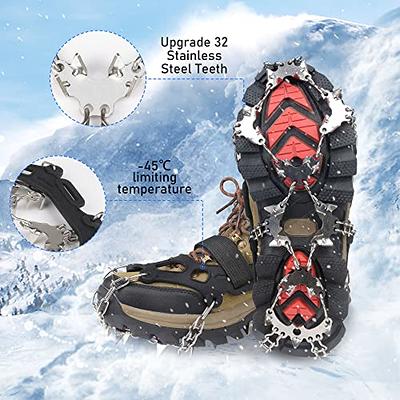 Crampons Ice Cleats Traction Snow Grips for Boots Shoes with 35