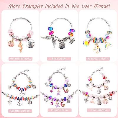 UFU Charm Bracelet Making Kit - Girls 120 Pcs DIY Beaded Jewelry Making  Kit, Unicorn & Mermaid Gifts for Girls Toys Crafts for Teen Girls Ages 5 6  7