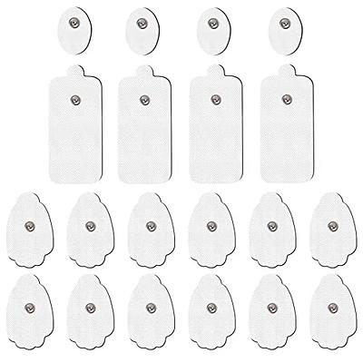 TENS Electrodes - Small 1.57 x 1.18 Replacement Pads for TENS Units - 20  Pair of Snap TENS Unit Electrodes (Forty TENS Unit Pads) - Discount TENS  Brand 