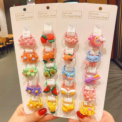 40Pcs/Set Colorful Flower Animal Girls Hairbands Sweet Fruit Elastic Hair  Ropes Scrunchies Kids Hair Ties - Yahoo Shopping