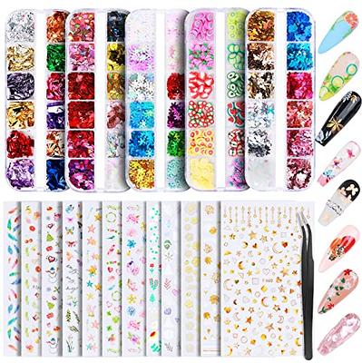 Nail Art Stickers - Resin - Rhinestones For Nails - ApolloBox