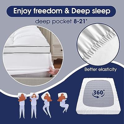 IHanherry 3 inch Deep Pocket Cooling Gel Memory Foam Mattress Topper