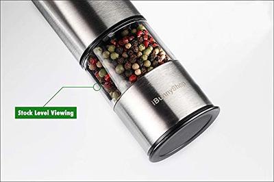 iBunnyShop Electric Salt and Pepper Grinder (Single Mill), Automatic Battery  Operated Shaker with Light - Yahoo Shopping