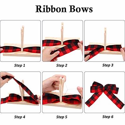 Bow Maker for Ribbon for Wreaths Wooden Ribbon Hair Bow Maker Tool Party  Decor