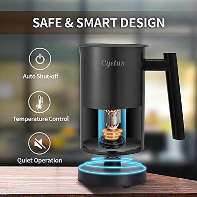 Milk Frother,CHINYA Automatic Milk Frother with Hot and Cold Functionality,  Electric Milk Steamer and Warmer for Latte, Cappuccino, Hot Chocolate and
