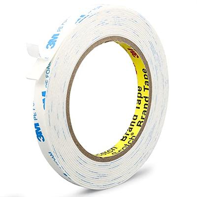 HRJZF Masking Tape 2 Inch Wide，3 Pack Adhesive Painting Tape Bulk for  General Purpose Use，Residue-Free and Artisan Grade Wall Trim Tape，White  Painters